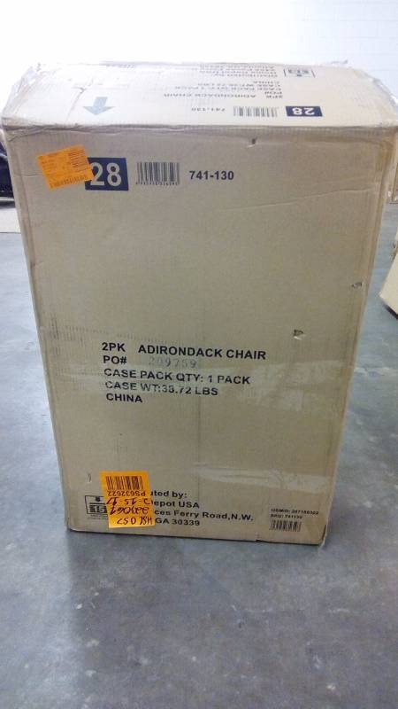 lot 6349 image: Adirondack Chair