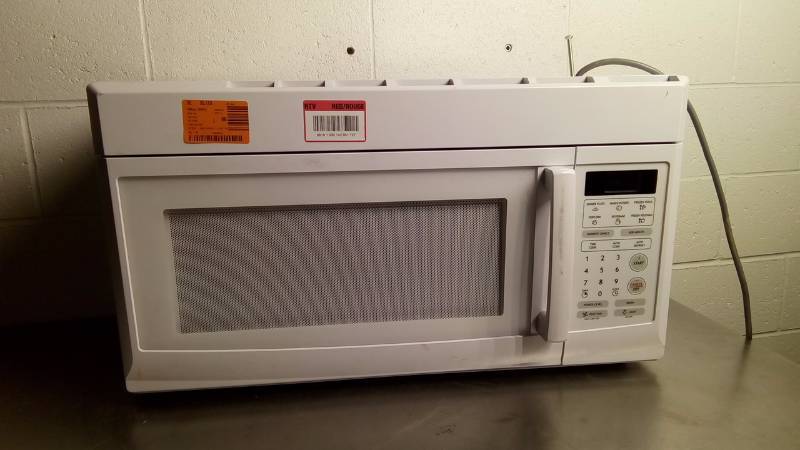 lot 6397 image: over the range microwave oven