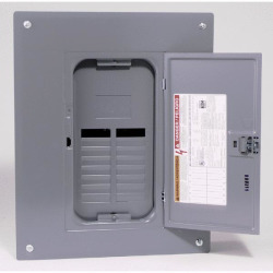 lot 6416 image: Square D by Schneider Electric QO11224L125GC QO 125-Amp 12-Space 24-Circuit Indoor Main Lugs Load Center with Cover and Ground Bar
