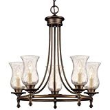 lot 6432 image: Hampton Bay Grace Rubbed-Bronze 5-Light Chandelier