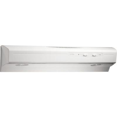 lot 6460 image: Nutone Allure I Series 36 In. Convertible Range Hood In White Model Ws136ww