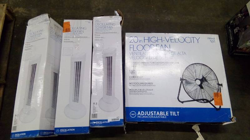 lot 6475 image: Lot of 4 fans