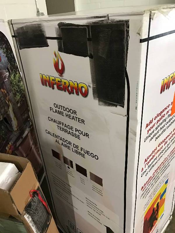 Inferno Patio Heaters 36 000 Btu Retractable Propane Gas Patio