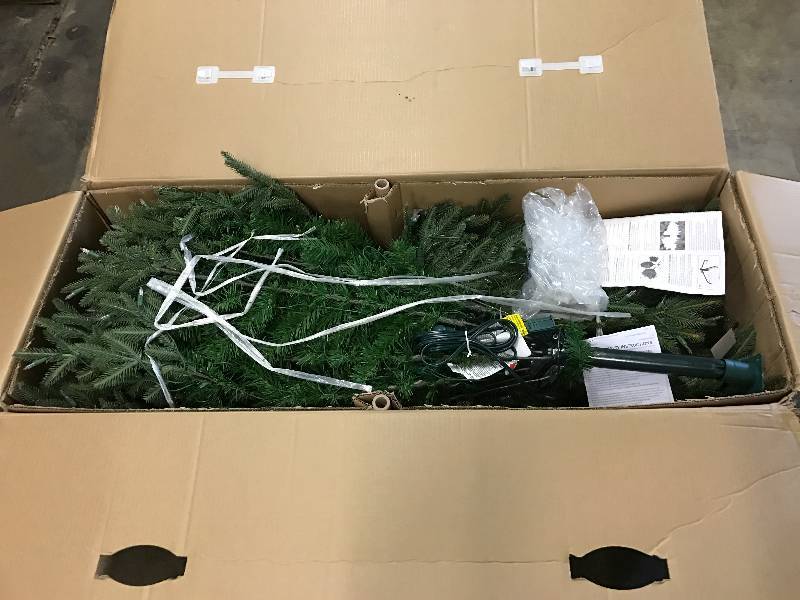 lot 6311 image: 9ft Balsam Fir Pre Lite Christmas Tree