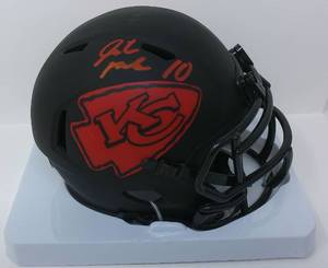 MECOLE HARDMAN AUTOGRAPHED SIGNED KANSAS CITY CHIEFS #17 BLACK