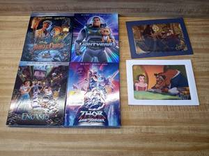 lot 90 image: NEW sealed Blu-ray movies and 2 pictures