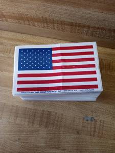 lot 107 image: American Flag stickers