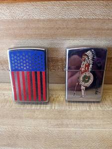 lot 113 image: Two Zippo lighters