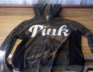 lot 143 image: Victorias Secret pink jacket size medium