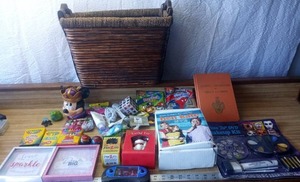 lot 145 image: Kids lot in Wicker Basket