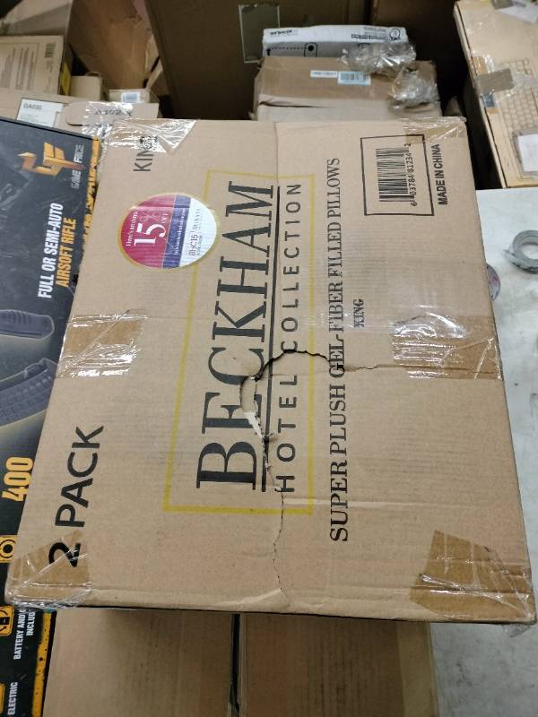 Sold at Auction: BECKHAM HOTEL COLLECTION BED PILLOWS FOR SLEEPING - QUEEN  SIZE, SET OF 2 - COOLING, LUXURY GEL PILLOW FOR BACK, STOMACH OR SIDE  SLEEPERS