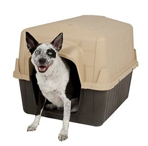 lot 65334 image: Petmate Aspen Pet Outdoor Dog House, Medium, For Pets 25 to 50 Pounds