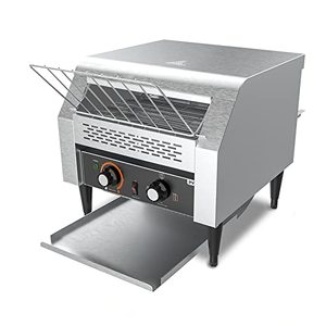 lot 65341 image: Commercial Toaster Conveyor 150slicesh Restaurant Toaster for Bun Bagel Bread Heavy Duty Stainless Steel Conveyor Toaster