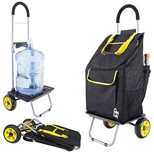 lot 65367 image: dbest products Bigger Trolley Dolly, Sunflower Shopping Grocery Foldable Cart