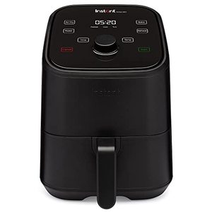 lot 65370 image: Instant Vortex 4-in-1, 2-QT Mini Air Fryer Oven Combo, From the Makers of Instant Pot with Customizable Smart Cooking Programs, Nonstick and Dishwasher-Safe Basket, App with over 100 Recipes, Black