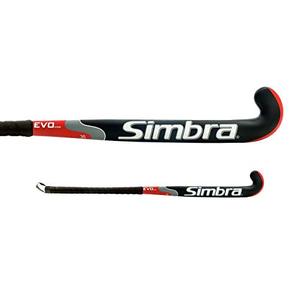 lot 65424 image: Simbra� Field Hockey Stick Evo 2000  Sports I Right Shot Phantom Ultra Curve Lightweight 80% Fiberglass 20% Carbon and Wood with Matte Finish Innovate Youth Hockey Sticks (RedBlack, 36.5)
