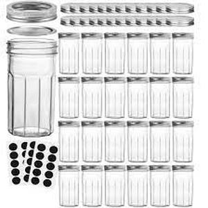 lot 65384 image: Verones Mason Jars 24 Pack Polygons Mason Jars