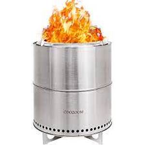 lot 65421 image: Coozoom Outdoor Fire Pit Stainless Steel