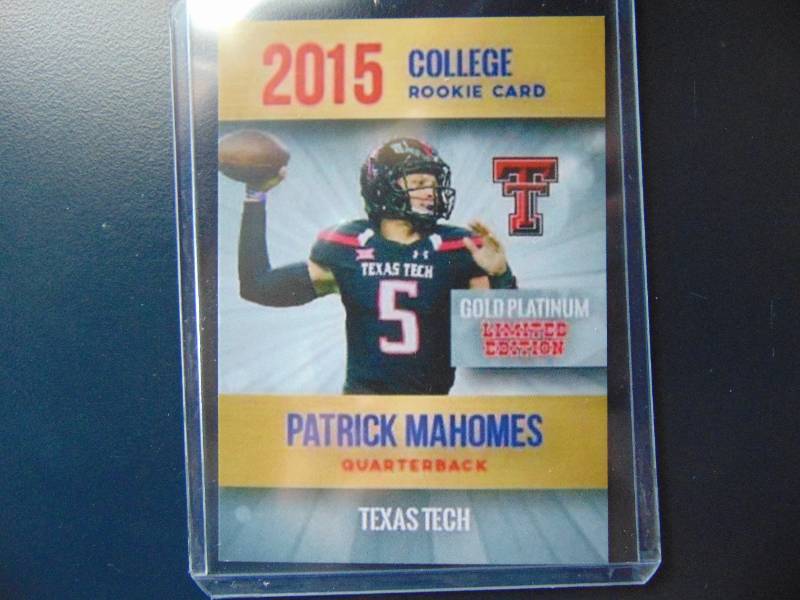 Patrick Mahomes 2015 Rookie Phenoms College Rookie Card | Patrick Mahomes -  Bo Jackson Football & Trading Cards - Morgan Dollars - Mercury Dimes -  WHeat Pennies and more | Equip-Bid