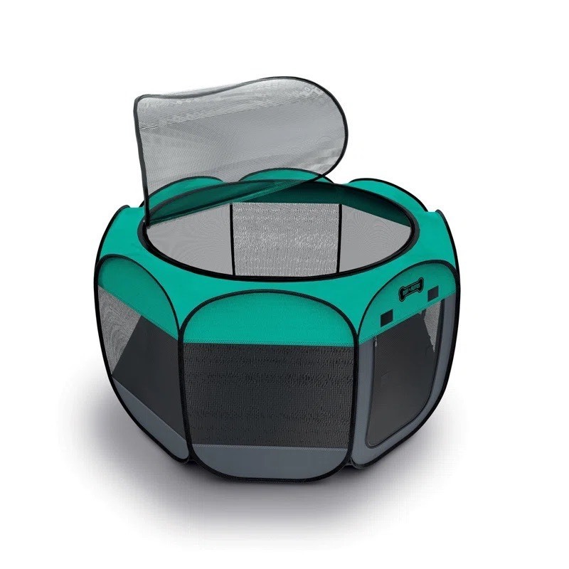 lot 126 image: Ruff N Ruffus Portable Foldable Pet Pen 17x25