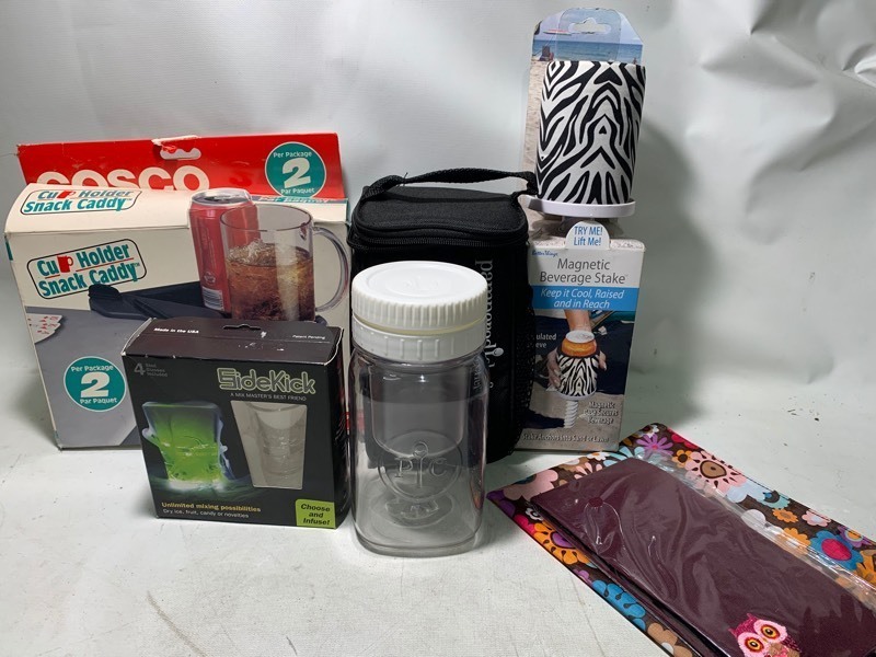 lot 139 image: Super Random Bundle Lot of Items Pampered Chef, Shot Glass, Leggings, and More