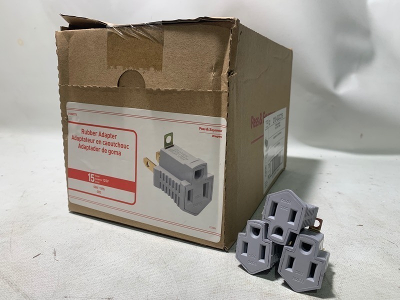 lot 226 image: 15 New Legrand Rubber Adapters, Grey