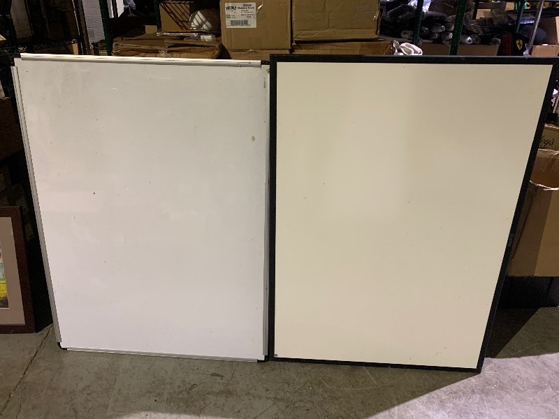 lot 182 image: 2 Large 34x4ft Dry Erase White Board, Lot A