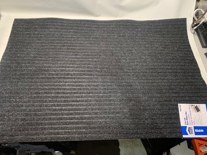 lot 245 image: 3 New Lowes Project Source 2ftx3ft Outdoor Basic Wiper Mats