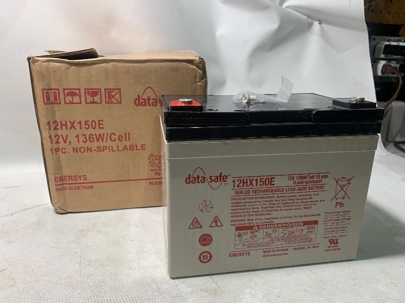 lot 241 image: New Data Safe 12HX150E Sealed Rechargeable Lead-Acid Battery
