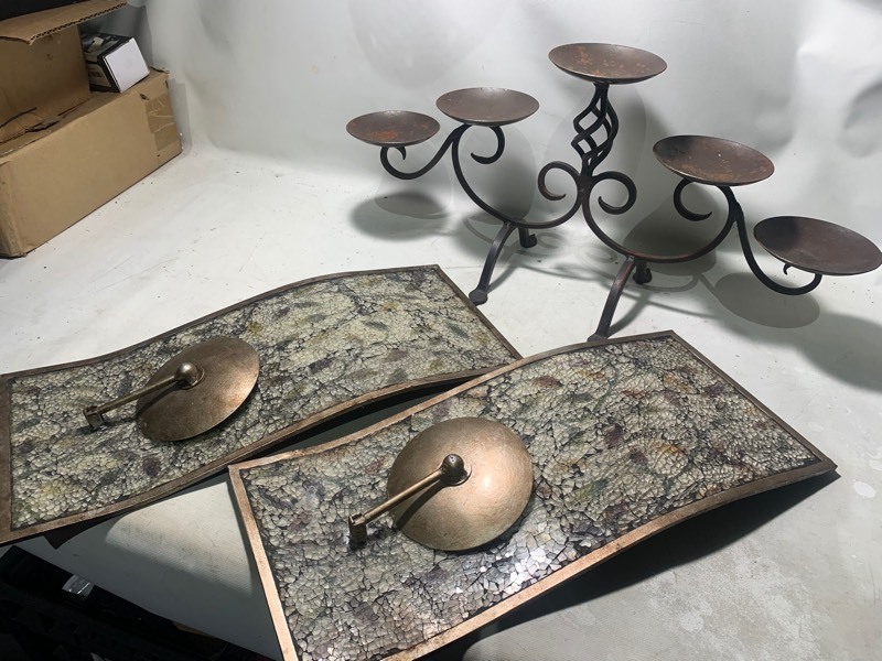 lot 377 image: Artistic Candle Holder Bundle Lot