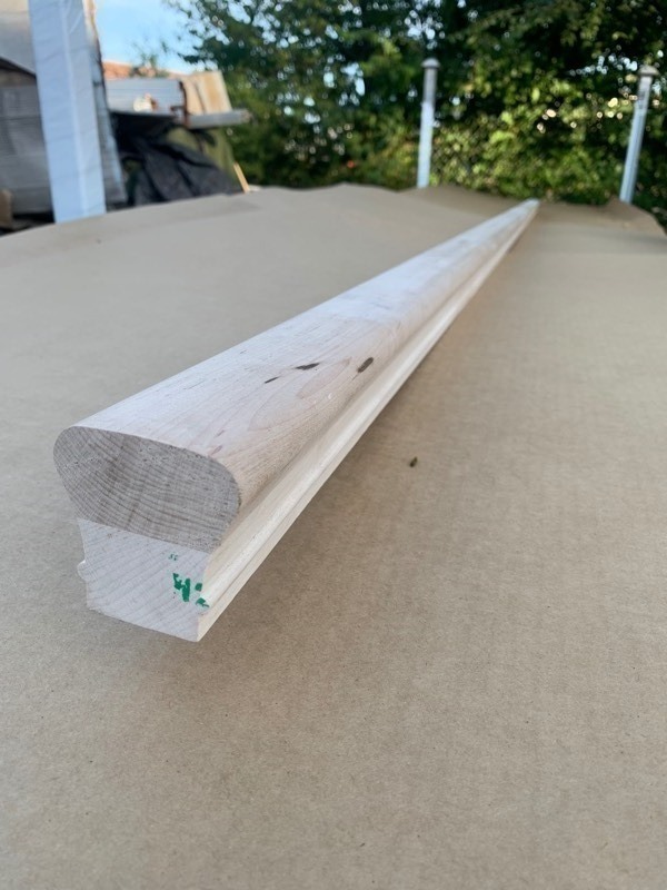 lot 95 image: 1 Never Been Used 12ft High Dollar Solid Wood Railing Bar