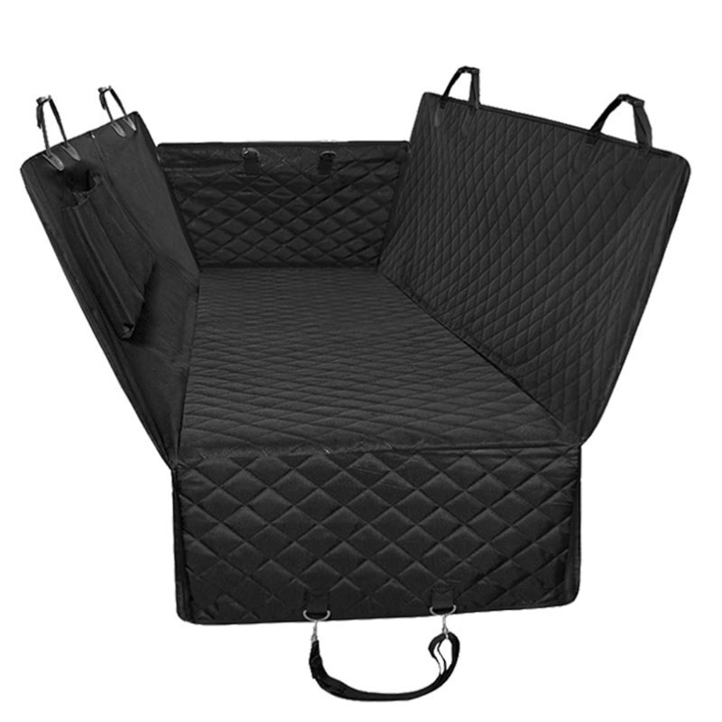 lot 408 image: New Honest Luxury Quilted Dog Car Seat Covers with Side Flap Pet Backseat Cover