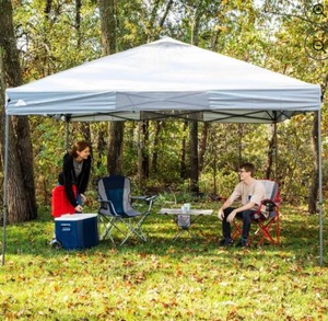 lot 43 image: Ozark Trail Extra Large Instant Pop-Up Straight Leg Canopy, Gray.