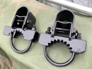 lot 15 image: 2 Industrial Fence Post Clamp Accessories