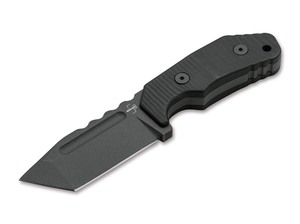 lot 37 image: New Boker Plus Little Dvalin Fixed Blade EDC Knife w Black Kydex Sheath