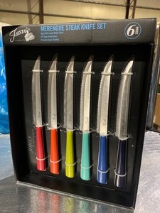 lot 35 image: New Fiesta High Polish Merengue 6 Piece Steak Knives