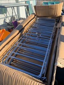 lot 22 image: New Box of 6 Industrial 24 Chrome Dividers