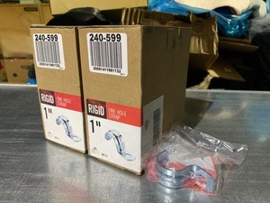 lot 89 image: 2 New Boxes of 30 Total Rigid 1 One Hole Straps (15 per Box)