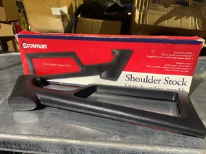 lot 81 image: Crosman Model 1377 Increased Stability Shoulder Stock, Black