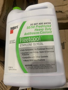 lot 120 image: 1 New Gallon of Fleetguard 5050 Prediluted Heavy Duty Antifreeze Coolant Fleetcool Ethylene Glycol