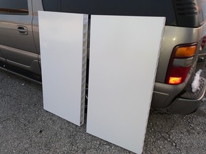 lot 576 image: 2pcs of Heavy Duty Unique PVC Panel 2ftx4ftx3