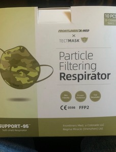 lot 204 image: 3 New Boxes of 30 Total Frontliner x TectMask Construction Particle Filtering Respirator