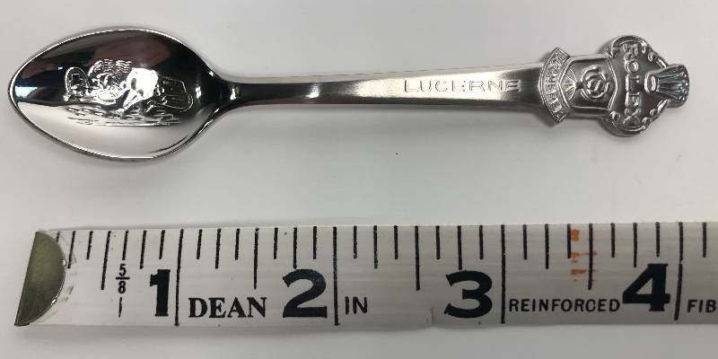 lot 3162 image: ROLEX teaspoon VERY NICE BUCHERER OF SWITZERLAND Collectable Vintage spoon. LUCERNE
