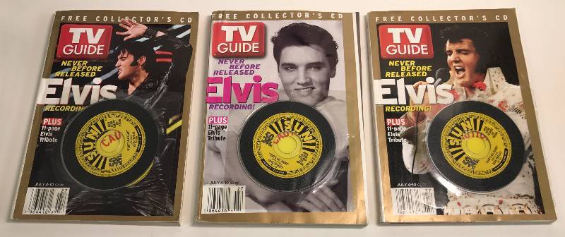 lot 3172 image: ELVIS PRESLEY TV GUIDE COLLECTORS CD  JULY 2004