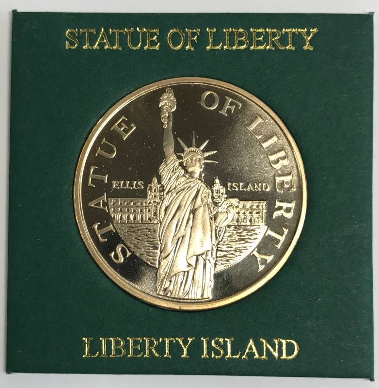 lot 3180 image: Statue Of Liberty Coin Liberty Island