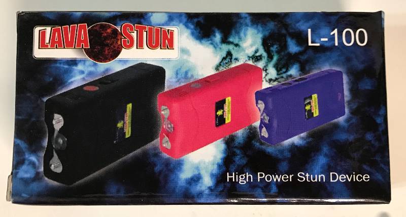 lot 3246 image: Stun Gun LAVA  Rechargable Battery and Nylon Holster NEW IN BOX NIB