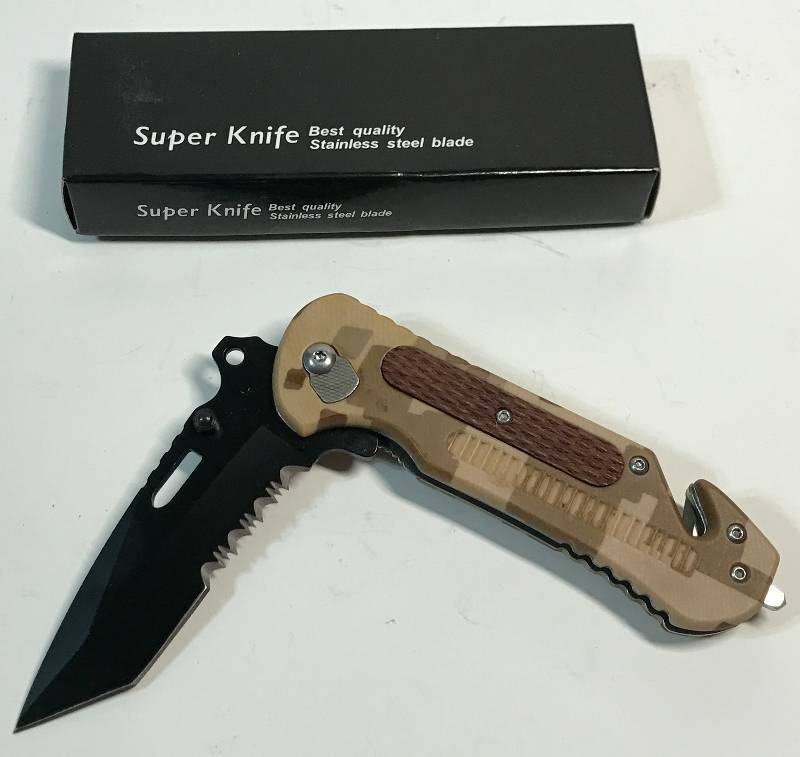 lot 3257 image: Pocket Knife Super Knife Best Quality Stainless Steel Blade NEW IN BOX