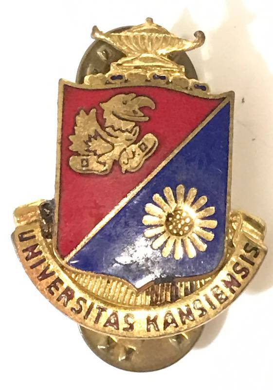 lot 3262 image: Vintage KU  Jayhawk lapel or hat pin KANSAS UNIVERSITY