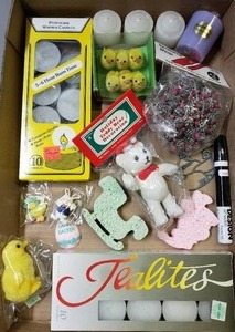 lot 126 image: NEW IN PACKAGE Tealights, Votives, Easter Basket Gifts,