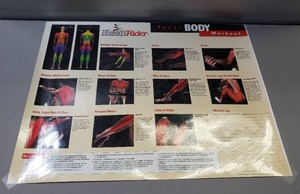lot 117 image: Laminated Total Body Workout Poster